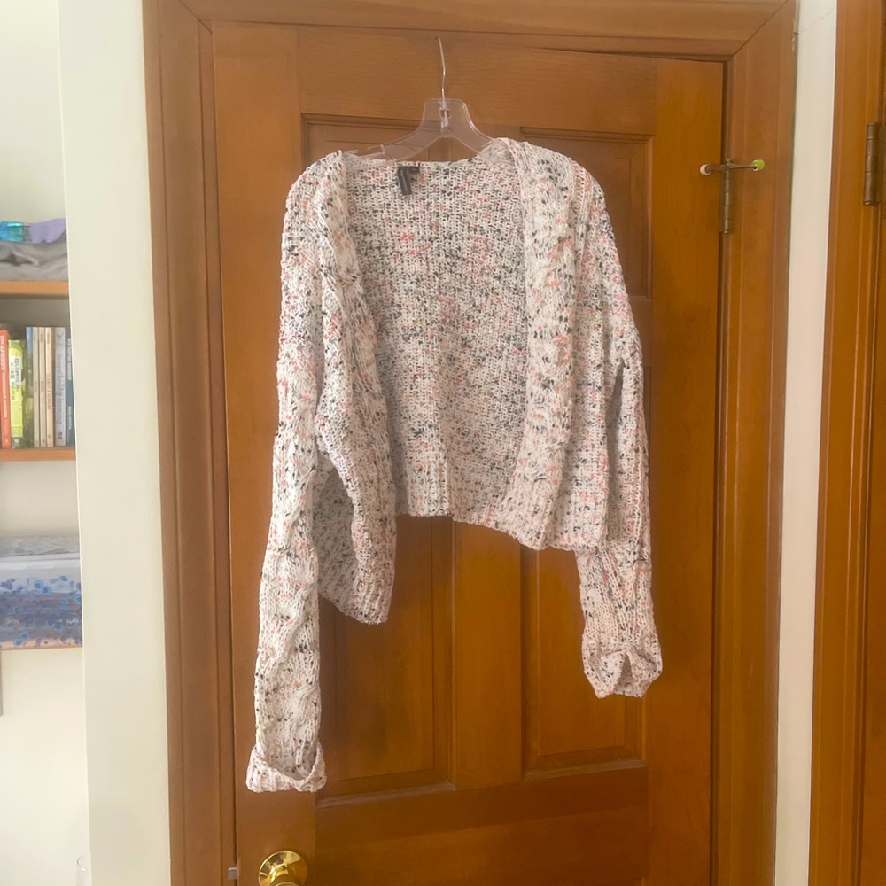 Multi colored cropped sweater